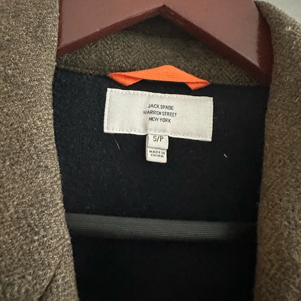 Jack Spade Mossy Green Wool Coat Small - Picture 2 of 4